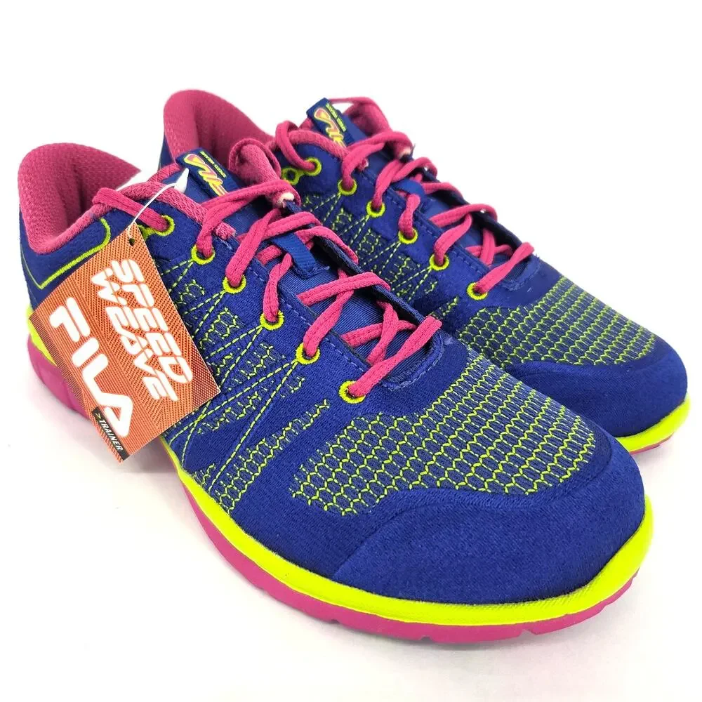 NEW FILA Speedweave Trainer Women's 9.5 Royal Blue Textile Athletic Shoe